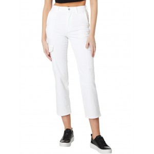 Womens 7 For All Mankind Cargo Logan in Bright White