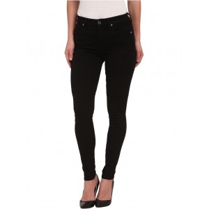 Womens 7 For All Mankind The Highwaist Skinny w/ Contour Waistband in Slim Illusion Luxe Black