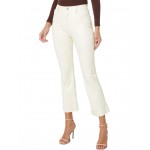 Womens 7 For All Mankind High-Waisted Slim Kick in Cream