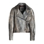 8 by YOOX LEATHER BIKER JACKET