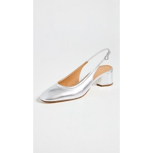 Romy Laminated Silver Pumps