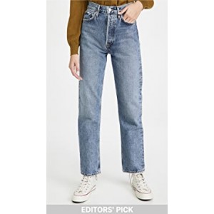 90s Pinch Waist High Rise Straight Jeans