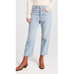 90s Crop Mid Rise Straight Jeans