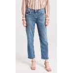 Kye Mid Rise Straight Crop Jeans