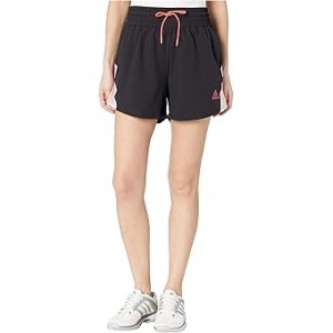 Pull-On Color Block Shorts Black