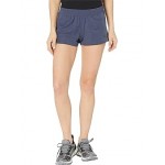 Pacer 3-Stripes Woven Heather Shorts Shadow Navy
