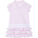 adidas Kids Short Sleeve Polo Dress (Toddler/Little Kids) Medium Pink