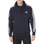 Essentials French Terry 3-Stripes Pullover Hoodie Ink/White