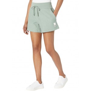 Lounge Terry Loop Shorts Silver Green