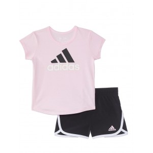 SS Essential Tee & Woven Short Set(Infant) Med Pink