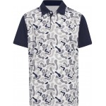 Camouflage Printed Polo Shirt (Little Kids/Big Kids) Collegiate Navy