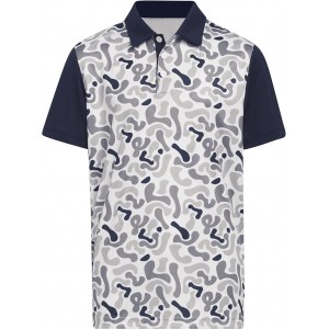 Camouflage Printed Polo Shirt (Little Kids/Big Kids) Collegiate Navy