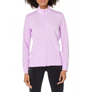 Plus Size Textured Full Zip Jacket Bliss Lilac
