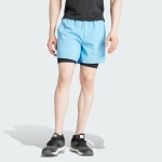 mens gym training 2-in-1 shorts