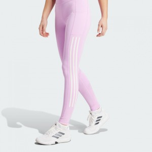 womens optime 3-stripes full-length leggings