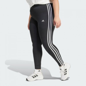womens essentials 3-stripes leggings (plus size)