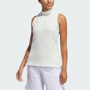 womens ultimate365 sleeveless mock neck polo shirt