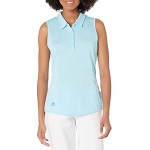Womens adidas Golf Space Dye Sleeveless Polo Shirt
