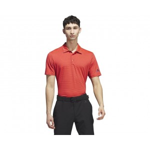 Mens adidas Golf Ottoman Stripe Polo Shirt