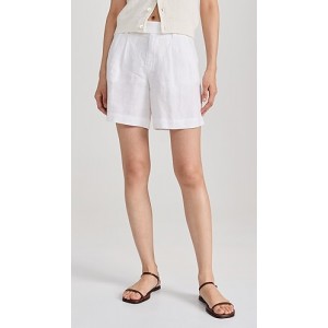 Jules Pleated Shorts In Linen