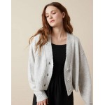 AE Whoa So Soft Cropped Button-Front Cardigan