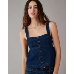 AE Sleeveless Denim Babydoll Top