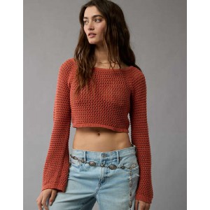 AE Long-Sleeve Off-The-Shoulder Sweater