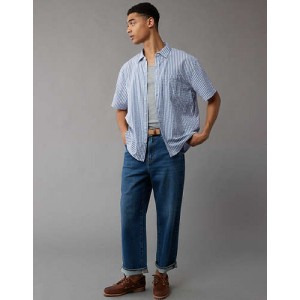 AE Striped Button-Up Poolside Shirt