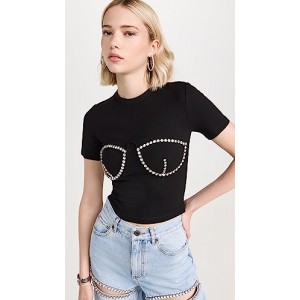 Crystal Bustier Cup T-Shirt