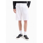 Chino shorts in linen blend twill