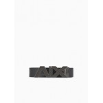Hinge logo buckle leather belt