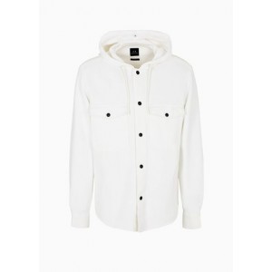 Casual button up hooded jacket