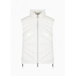 Glossy coated nylon sleeveless vest