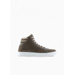 Faux leather high top sneakers