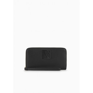 Zip around bi-fold logo wallet
