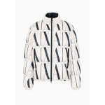 All over icon logo puffer down jacket
