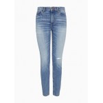J10 super skinny cropped comfort cotton denim jeans