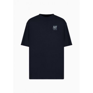French terry cotton drip logo t-shirt