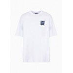 French terry cotton drip logo t-shirt