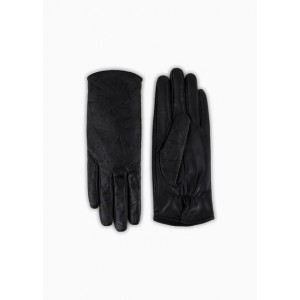 All over logo eco leather gloves