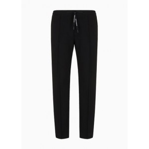 Textured stretch pants