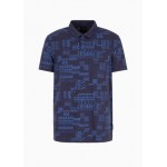Regular fit short-sleeved polo shirt with contrasting collar