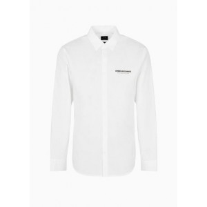 Armani Sustainability Values organic cotton poplin regular fit shirt