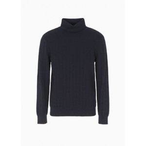 Armani Sustainability Values knitted turtleneck sweater