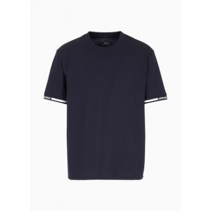 Regular fit T-shirt with logo tape