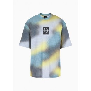 Relaxed fit T-shirt with hologram effect pattern