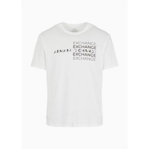 Regular fit cotton T-shirt with metal print