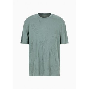 Regular fit t-shirt in jacquard fabric