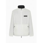 Armani Sustainability Values zip up high neck blouson jacket
