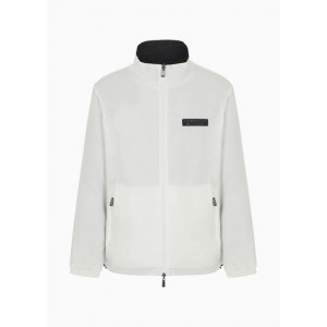 Armani Sustainability Values zip up high neck blouson jacket